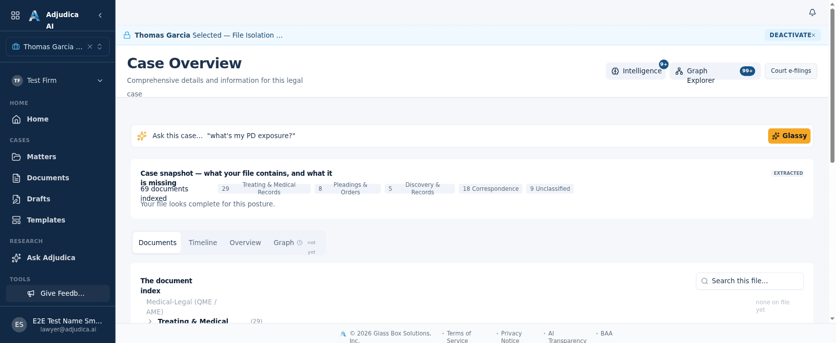 The matter workspace