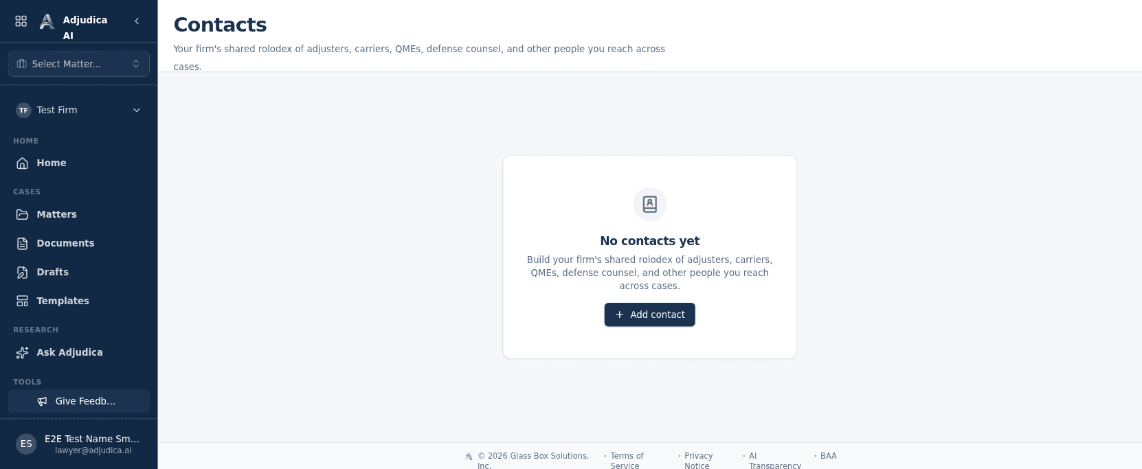 The firm contacts directory