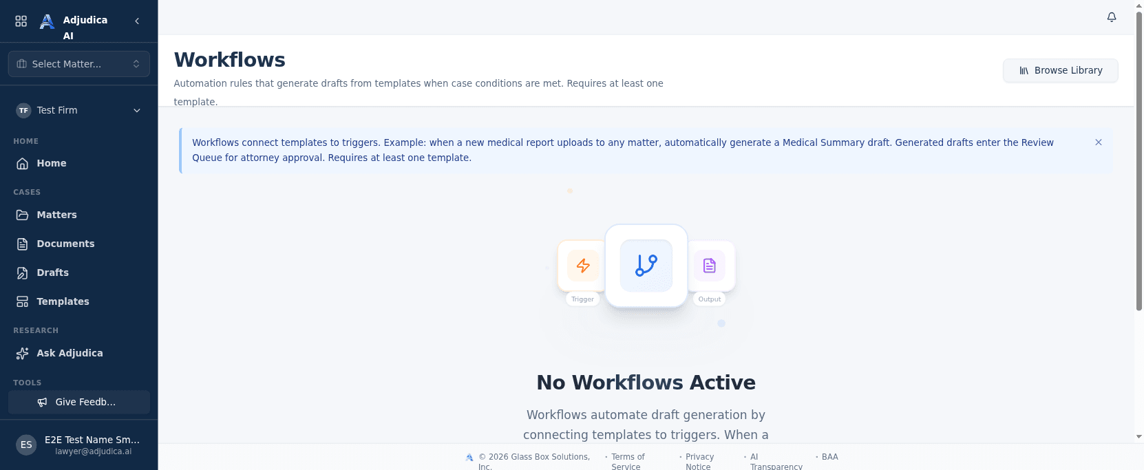 The workflows builder