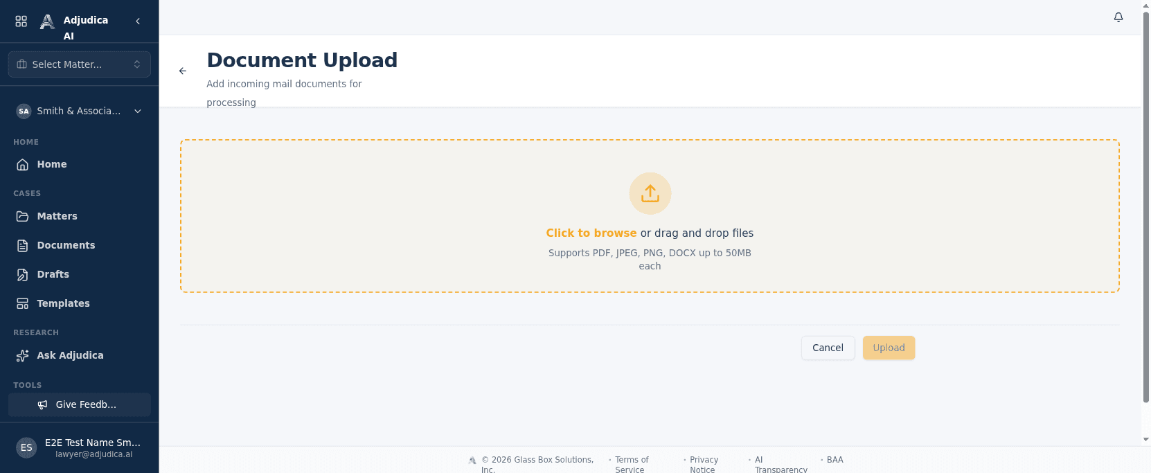 Document upload