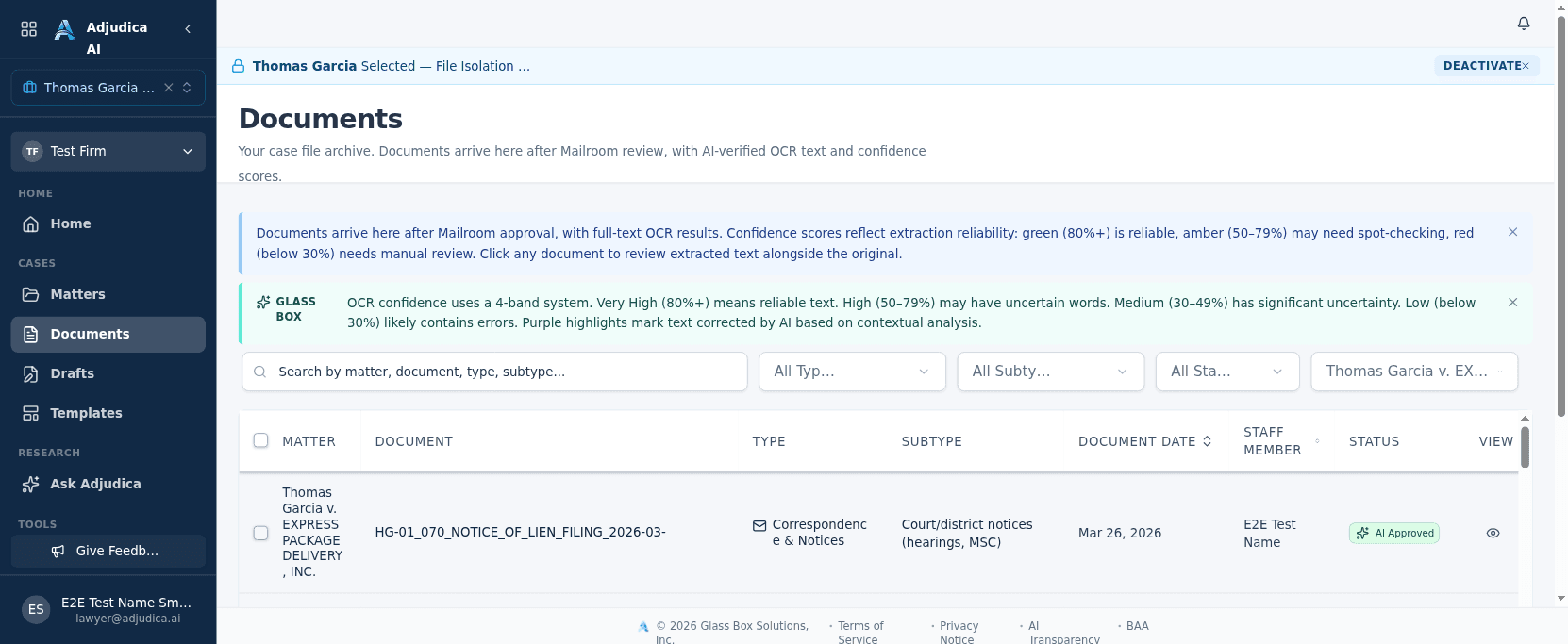 The firm-wide documents library