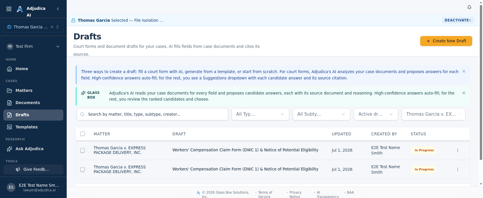 The drafts library
