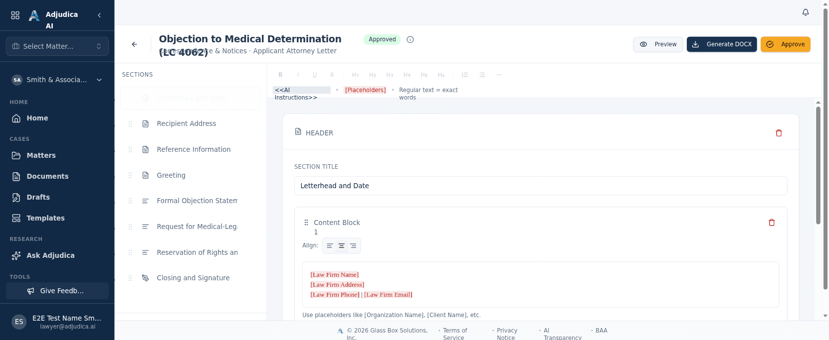 The template builder